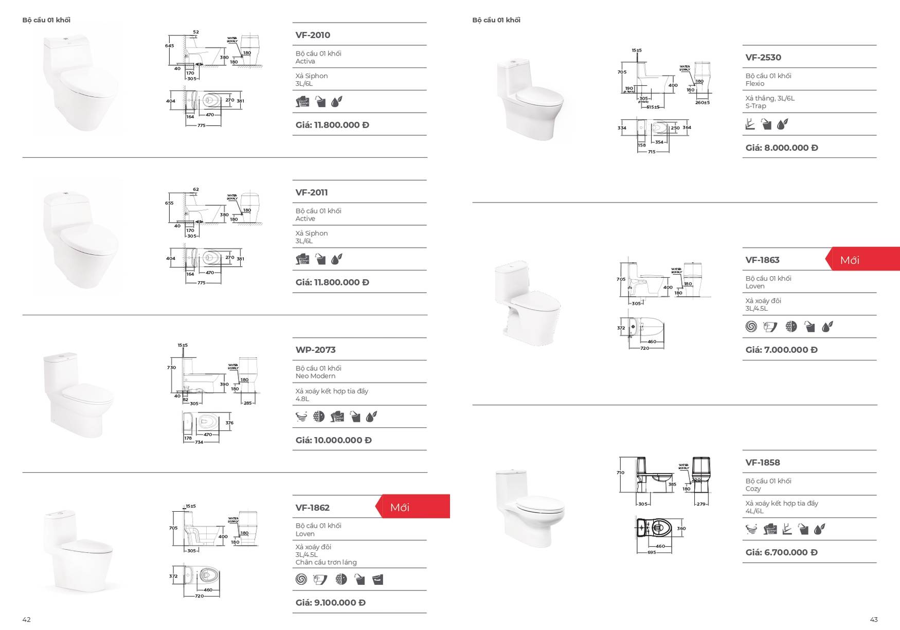 Thiết bị vệ sinh AMERICAN STANDARD Catalogue và Bảng giá mới nhất 2025 /Page 21